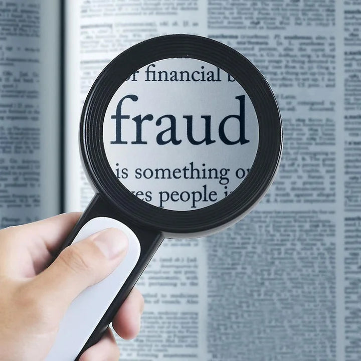 Norvo | 30x Håndholdt Forstørrelsesglass for Eldre - ZoomXpert