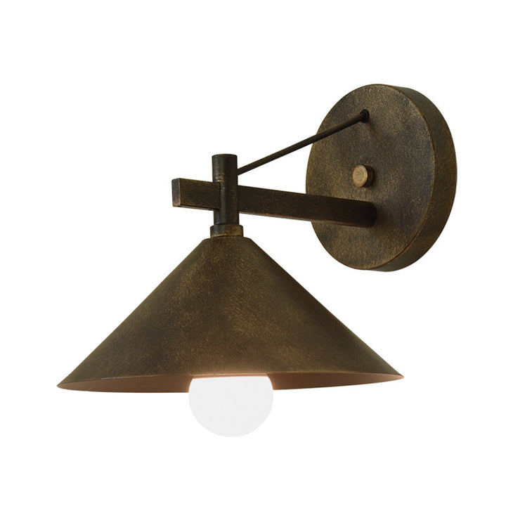 Industriell Metall Kjegle Vegglampe Vintage | Norvo