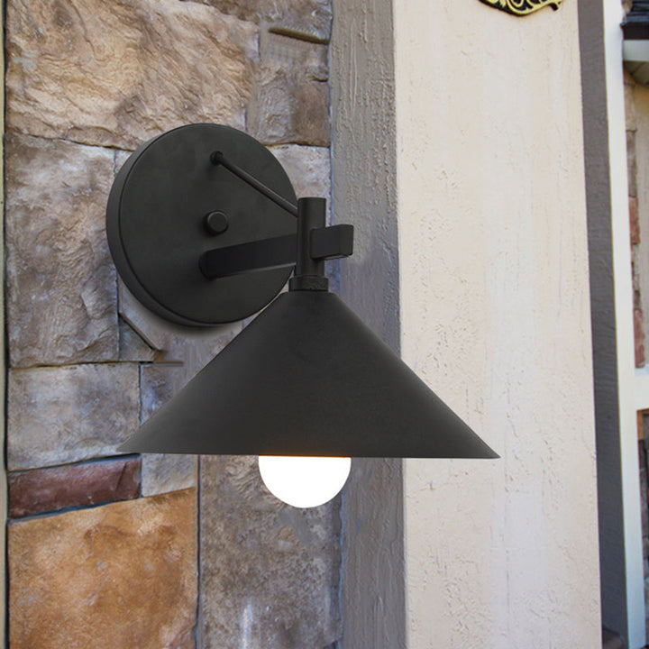 Industriell Metall Kjegle Vegglampe Vintage | Norvo