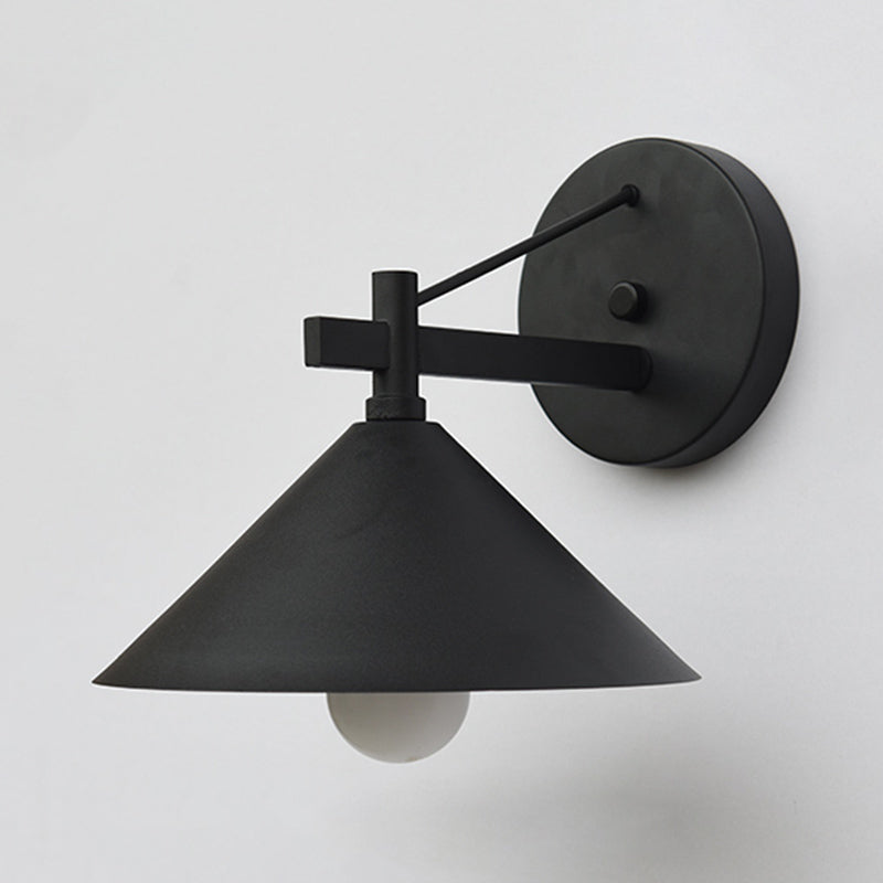 Industriell Metall Kjegle Vegglampe Vintage | Norvo