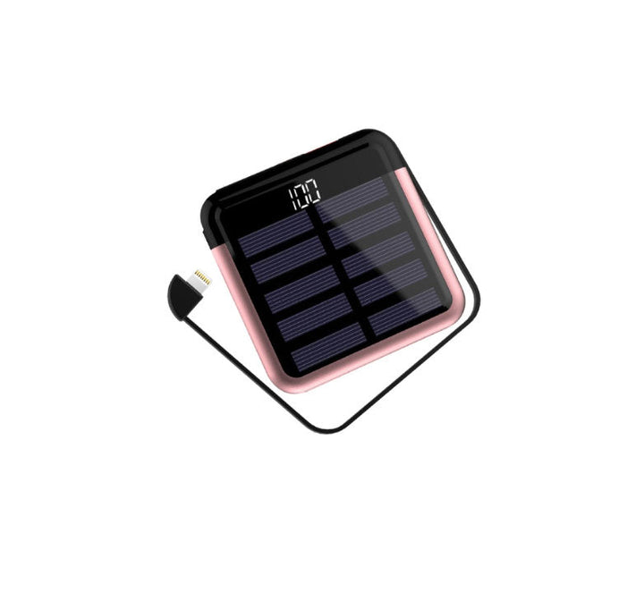 Norvo | Tinier & Thinner Solenergi Power Bank med 3-i-1 Skjult Kabel