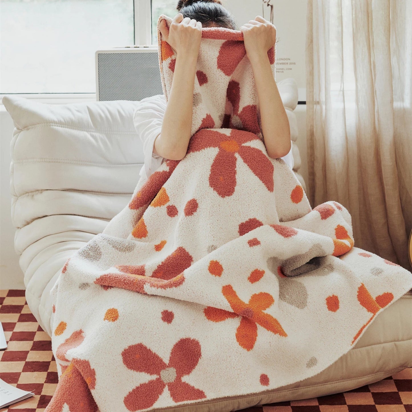 Norvo | Fargerik Blomstret Nedstrikket Kne Teppet