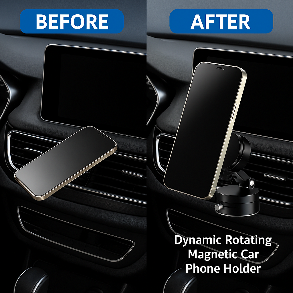 Norvo | Dynamisk Roterende Magnetisk Biltelefonholder