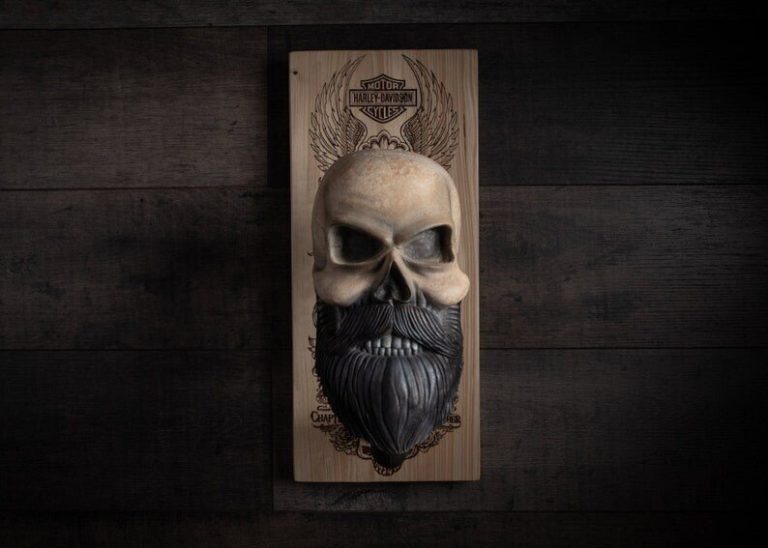 Norvo | Bearded Skull – Eagle Skull & Cross