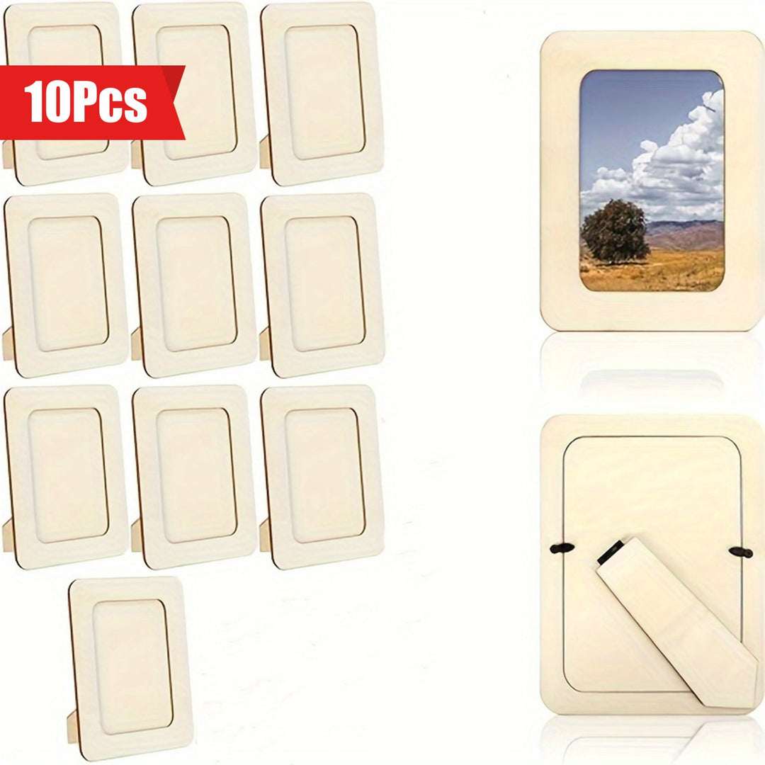 CreativeFrame – Sett med 10 DIY fotorammer Wood Norvo