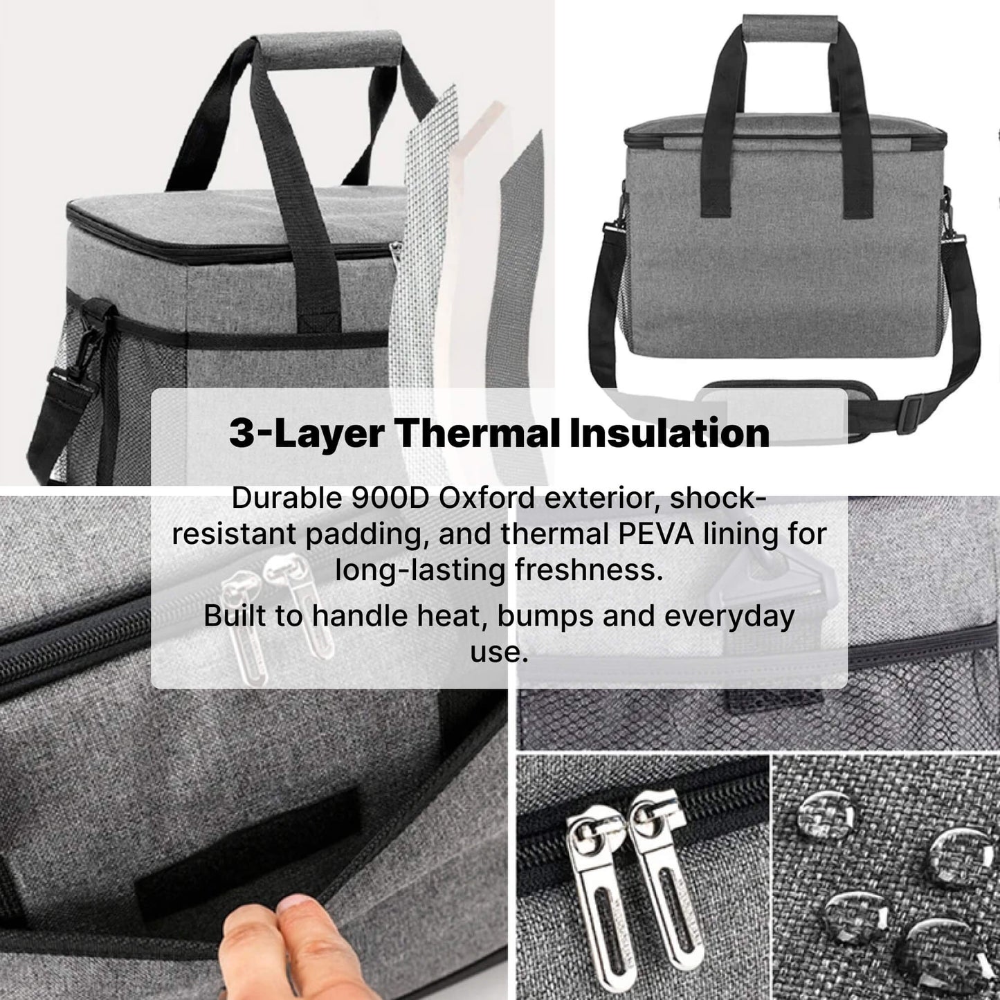 Norvo | 33L Vanntett Kjølebag | Isolert, Romslig & Ideell for Pikniker, Stranddager, Fotturer og Utendørsaktiviteter