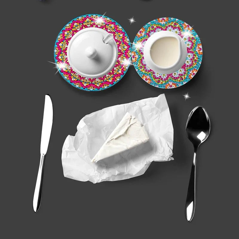 Norvo | Diamond Crafts Coaster Diamond Painting Coaster (Mandala)