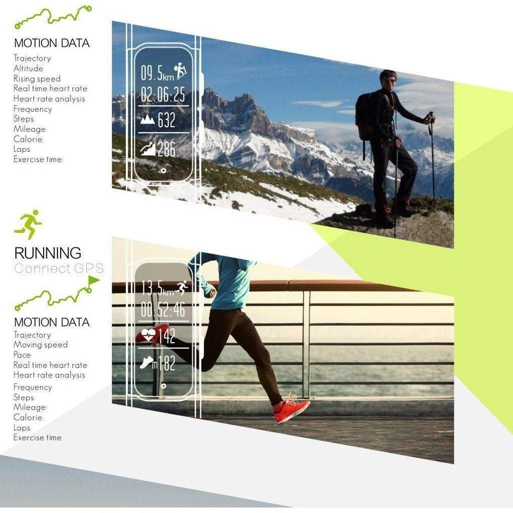 Norvo | S908 Profesjonell GPS Smart Band IP68 Vanntett Smartklokke