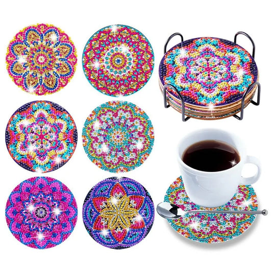 Norvo | Diamond Crafts Coaster Diamond Painting Coaster (Mandala)