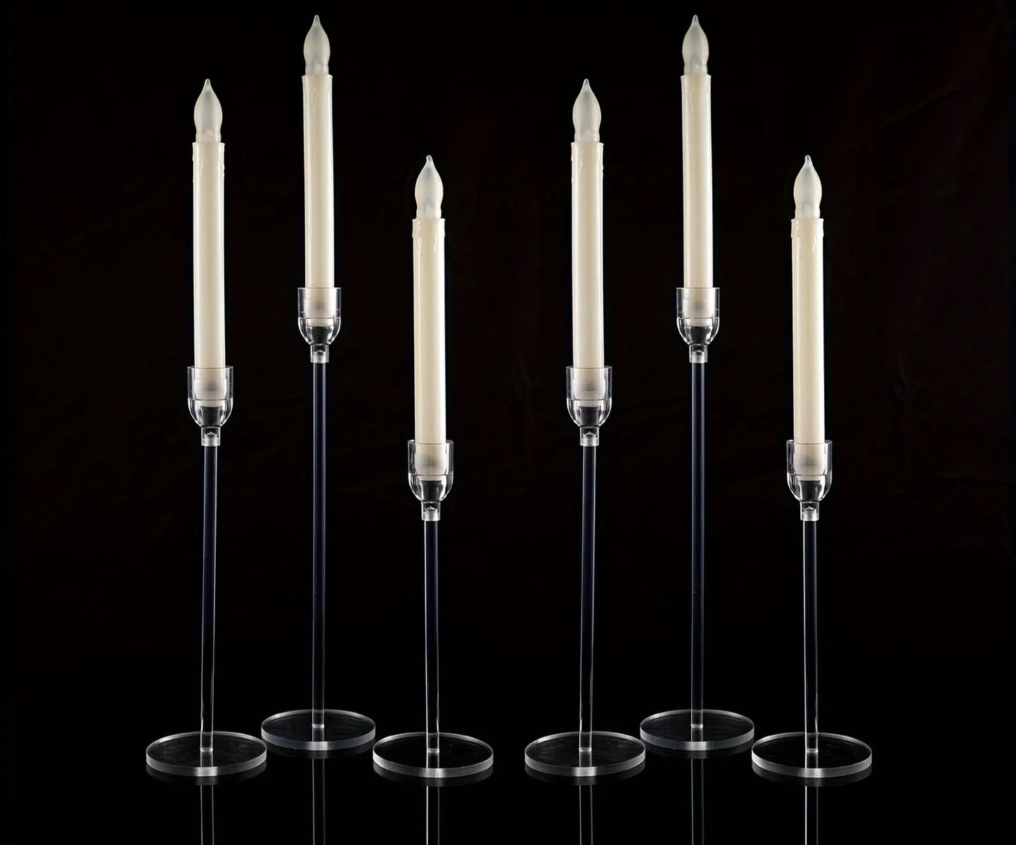 Norvo | LumenAcry Akryl Lysestake Sett (3-del)