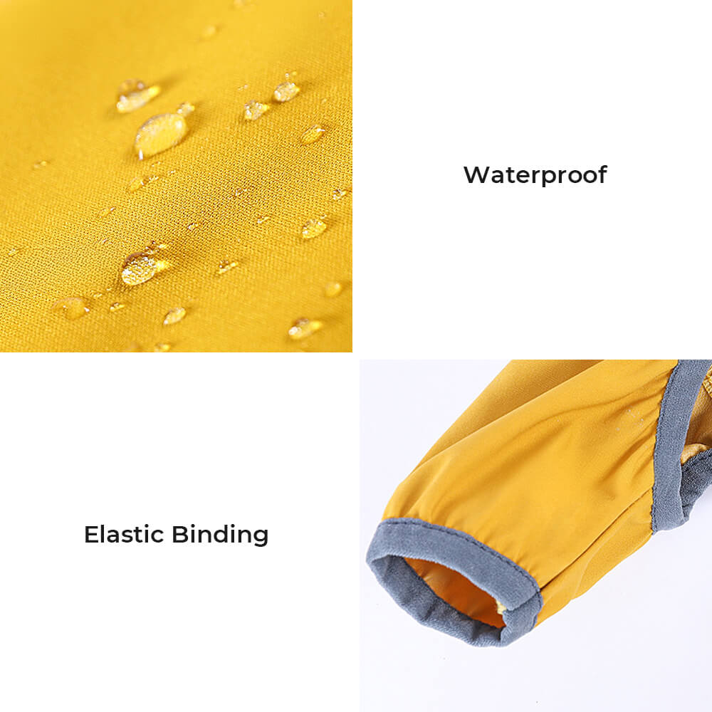 Norvo | RainBuddy Vanntett Hunderegndress | Reflekterende Striper | Justerbar & Med Hette