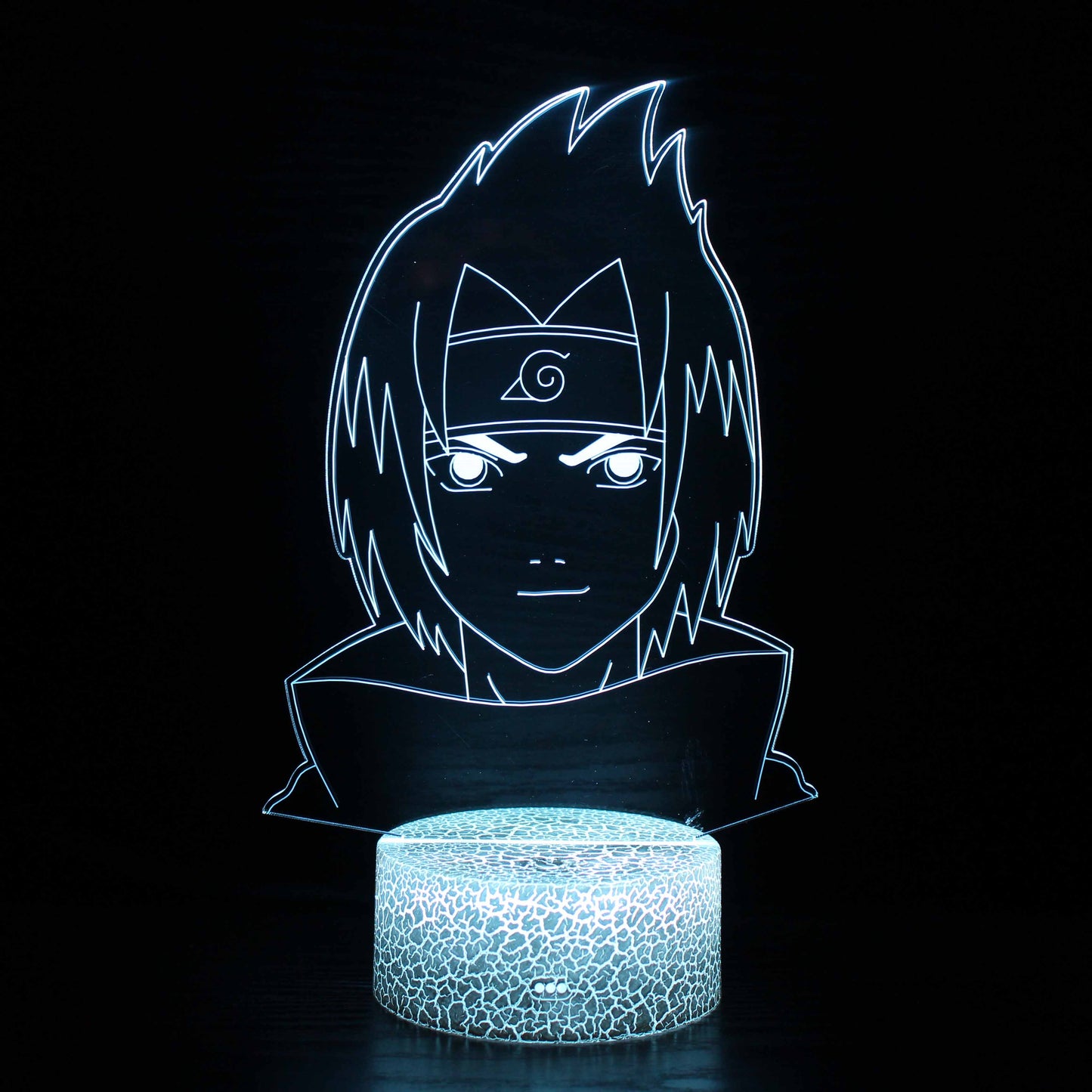 Norvo | Lite Sasuke Naruto Karakter 3D Optisk Illusjon Lampe