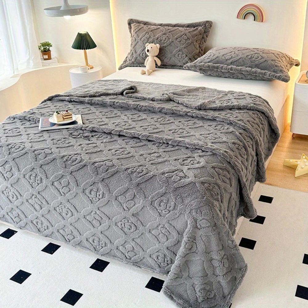 Norvo | Bladbroderi Fleece Vinterteppe