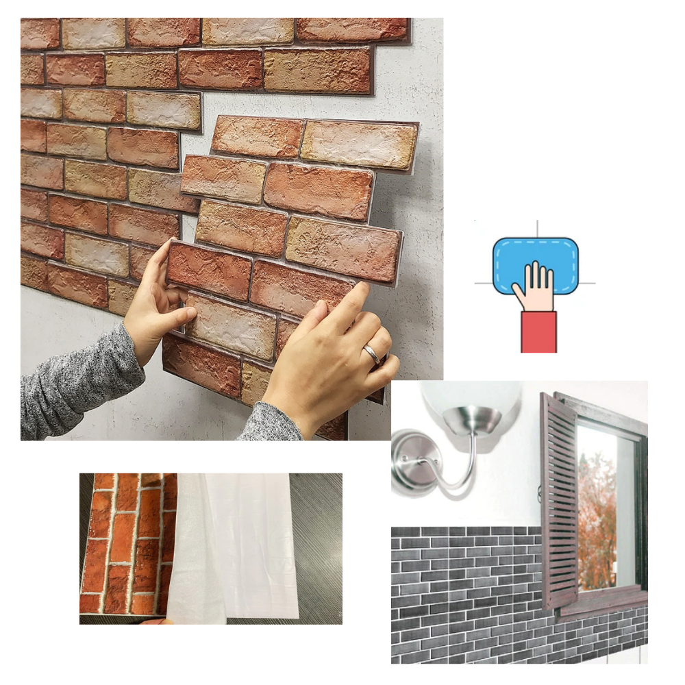 Peel and Stick 3D Foam Veggfliser