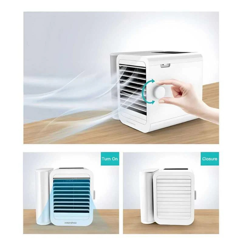Norvo | Hexton | Bærbar MicroCool Mini Klimaanlegg med 1000ml Vannbeholder | Personlig Kjøling & Luftfukter