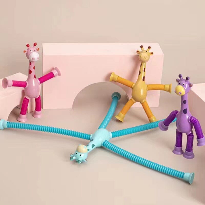 Norvo | Teleskopisk Sugekopp Giraff Leketøy