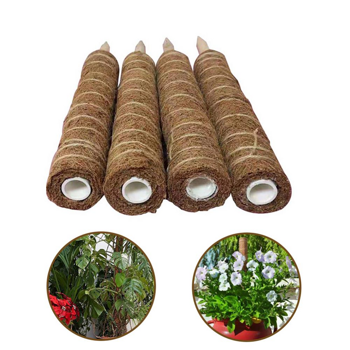 Norvo | Kokosnøtt mosepinne for klatreplanter – Naturlig klatrehjelp for stueplanter og hage