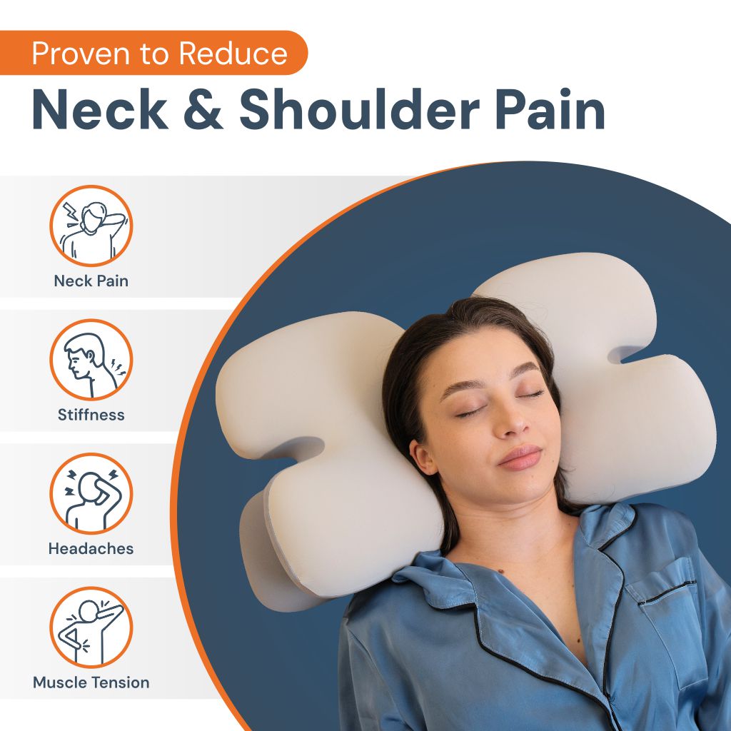 Norvo | Side Sleeper Pillow | Ergonomisk Minne Skum for Nakke Smerte Lindring & Behagelig Søvn | Beste Puter for Ryggsmerte