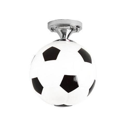 Norvo | SportLume Kreativ Taklampe | Basketball & Fotball Design | Halvmontert | Glasslampe