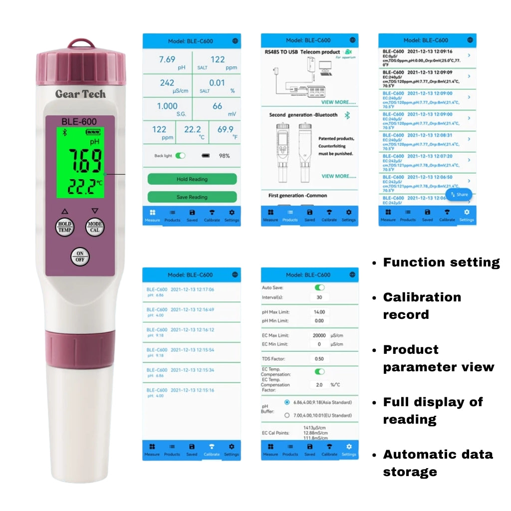Norvo | Digital Pool Tester – Målingsapparat for pH og klor for enkel pH-måling i svømmevann