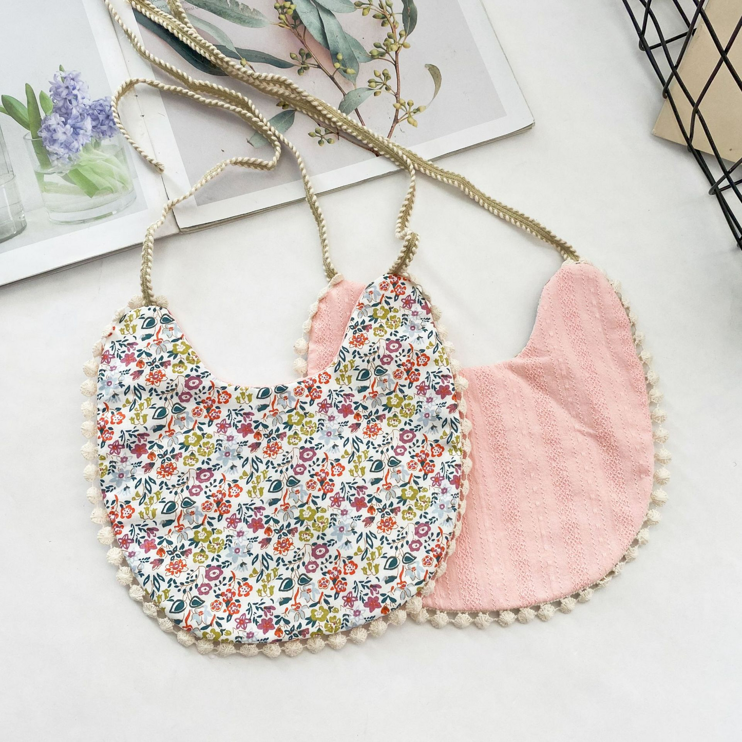 Norvo | Vendbar Baby Smykke – Dobbeltsidig brukbar oppkastklut laget av bomull