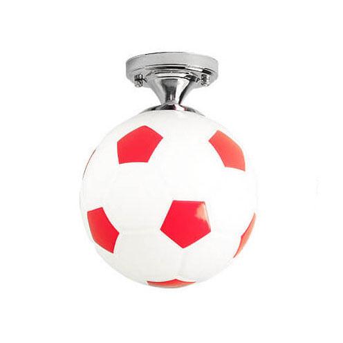 Norvo | SportLume Kreativ Taklampe | Basketball & Fotball Design | Halvmontert | Glasslampe