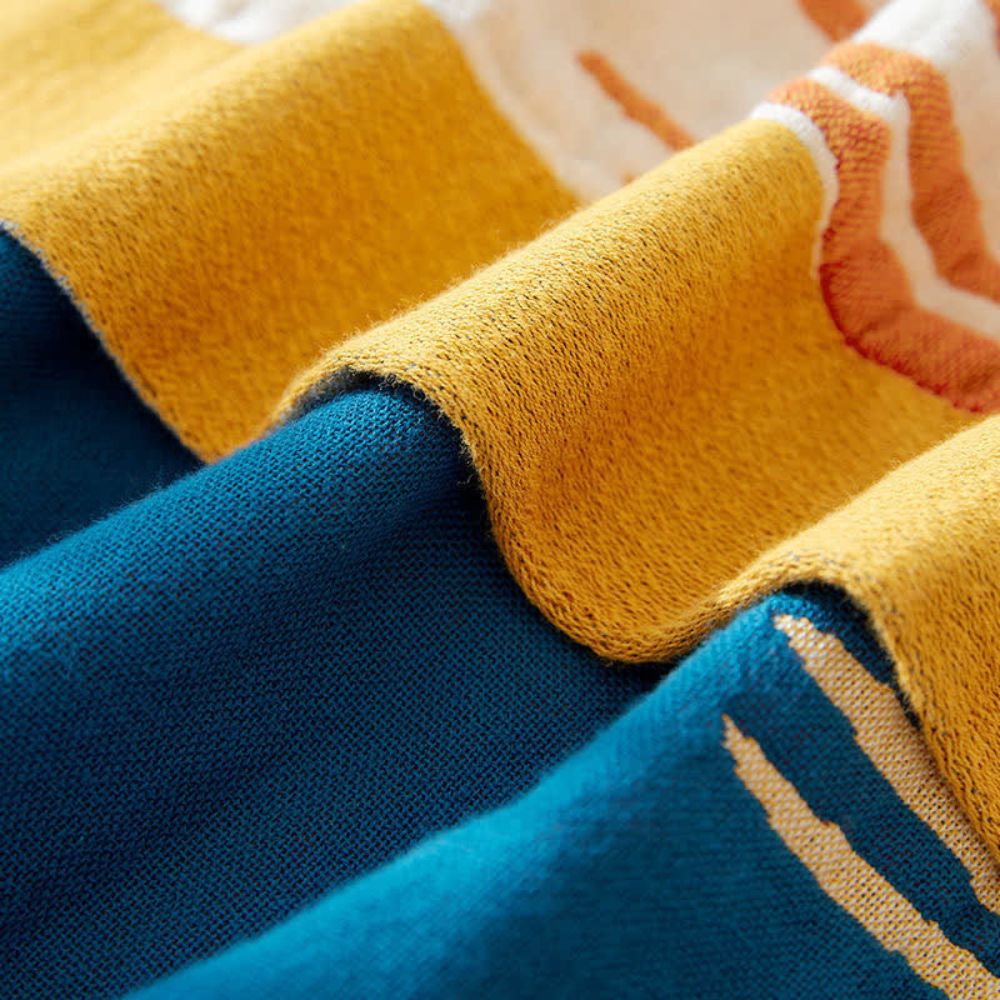 Norvo | Eterisk Bomull Floral Fugl Teppe