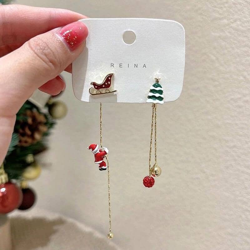 Norvo | Asymmetrisk Santa Øredobber