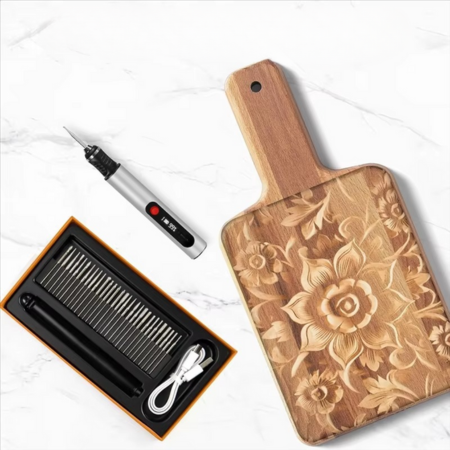 Norvo | DIY KITSCRIBE PENCIL for artists, rechargeable precision tool for 50+ surfaces with 30 bits and mastery guide