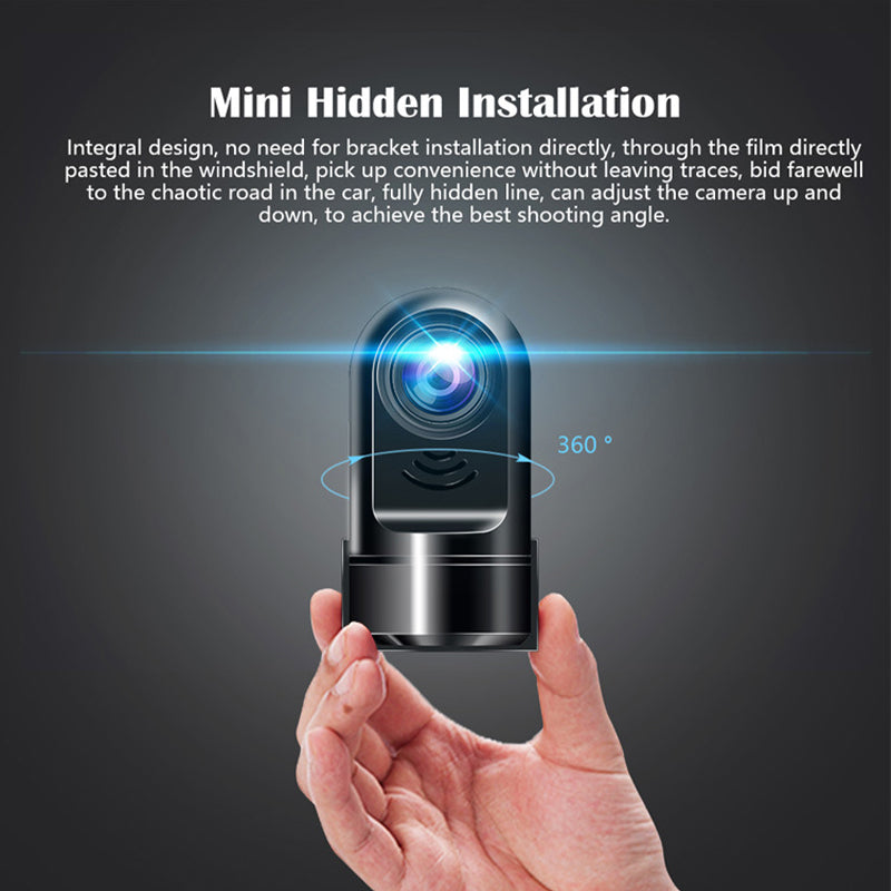 Norvo | 1080P HD Mini ADAS Dashcam med 360° rotasjonsfunksjon