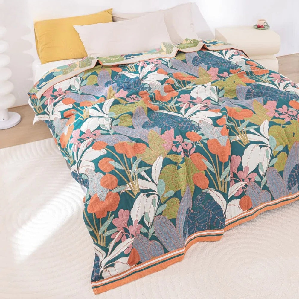 Norvo | Hageinspirert Bomullsgaze Teppe