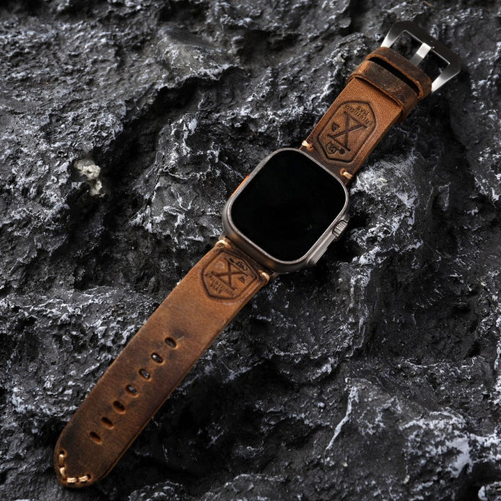 Norvo | Håndlaget Vintage Skinn Apple Watch Band