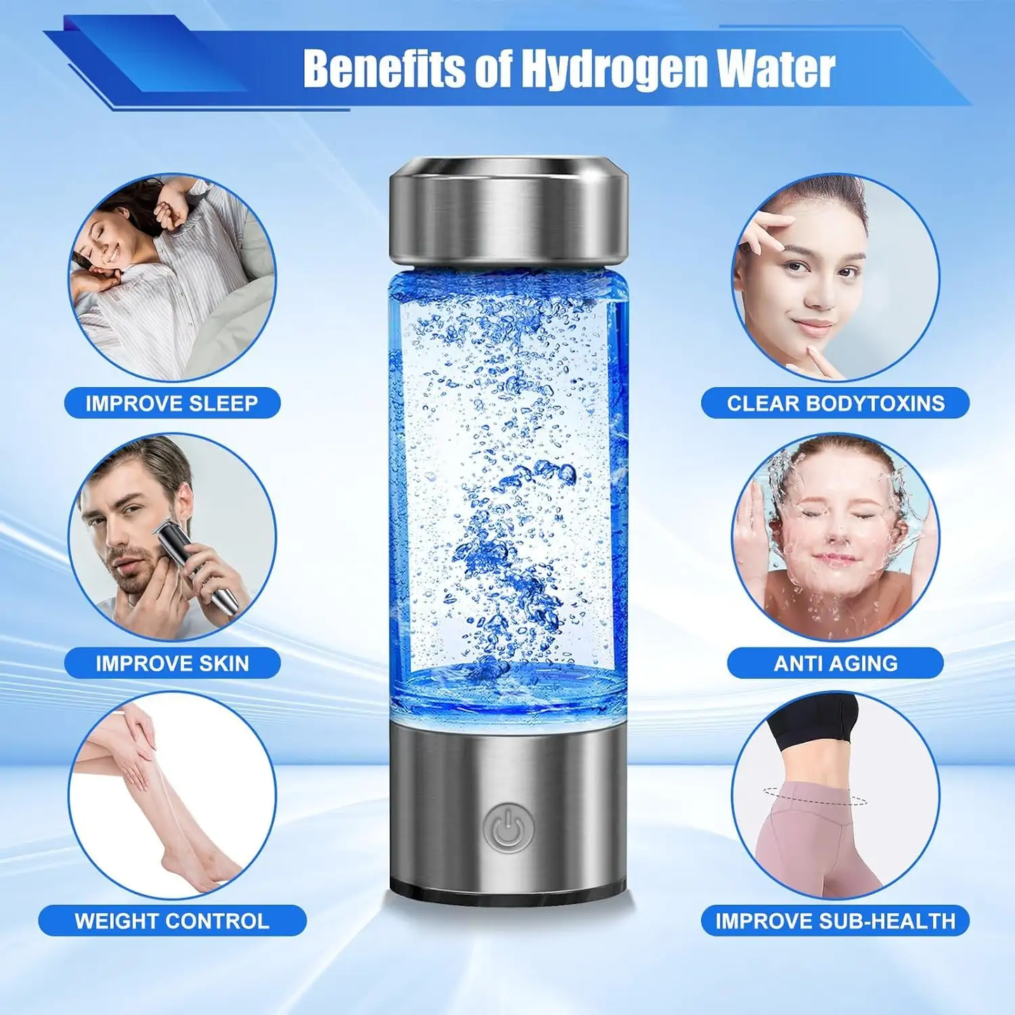 Norvo | Aquyn Hydroclear Hydrogen Water Bottle – Premium Hydrogen-Rich Water Bottle for Daily Health
