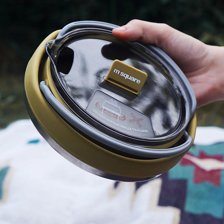 Norvo | Camping Utendørs Silikon Sammenleggbar Kjele