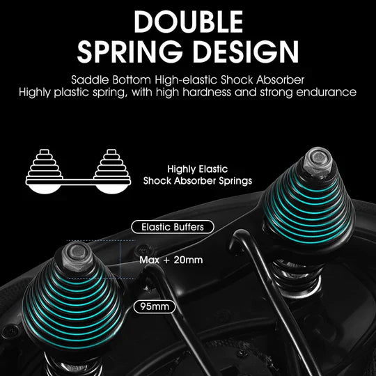 Norvo | Ekstra stor sykkelsete med komfortabelt tykk skum og vanntett