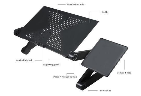 Norvo | No.1 Selgende Ergonomisk Justerbar Laptopstativ Folderseng Bord Table