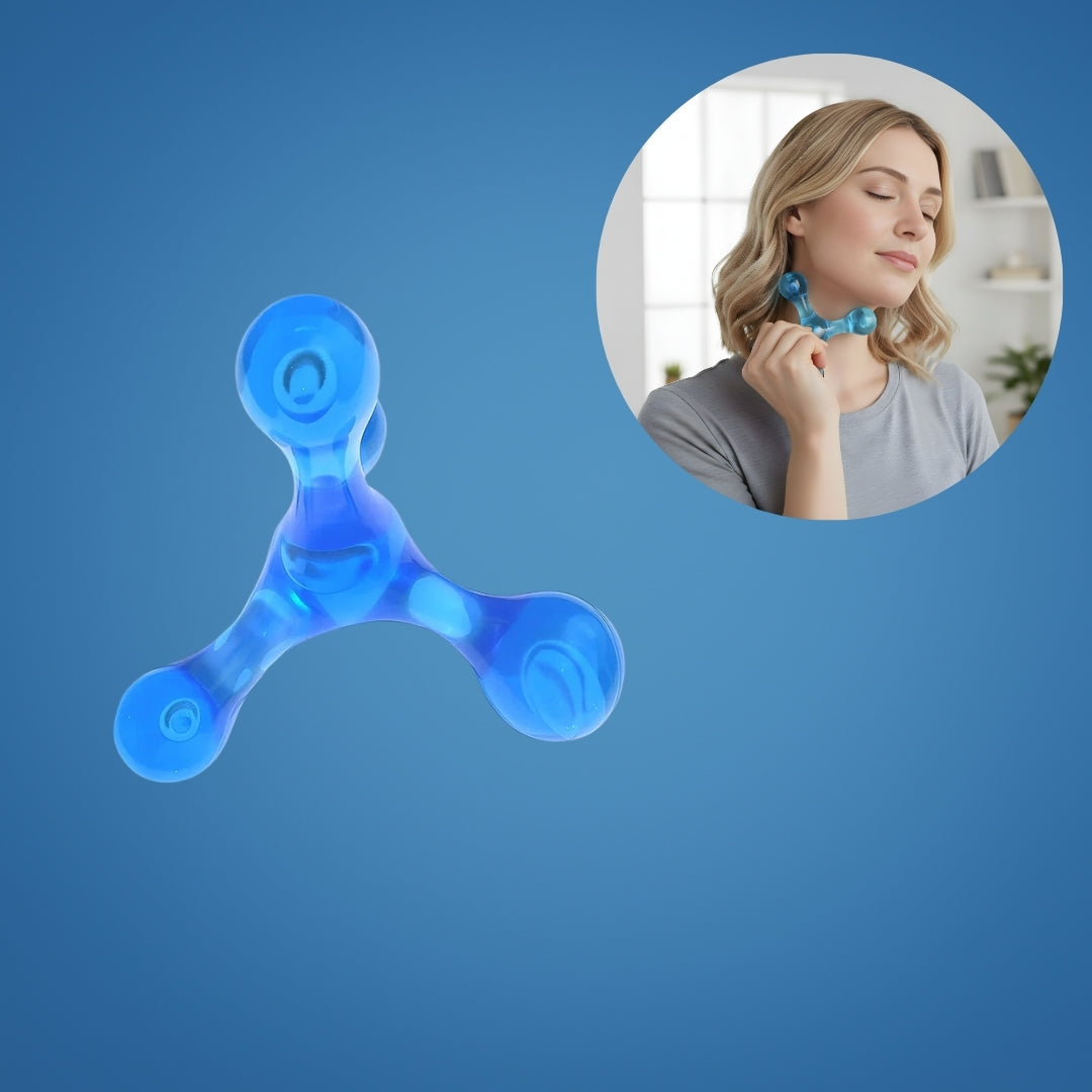 Dypvevsmassasje smerterelief – Kompakt håndholdt – Lindrer knuter og spenninger i rygg, nakke, ben Norvo