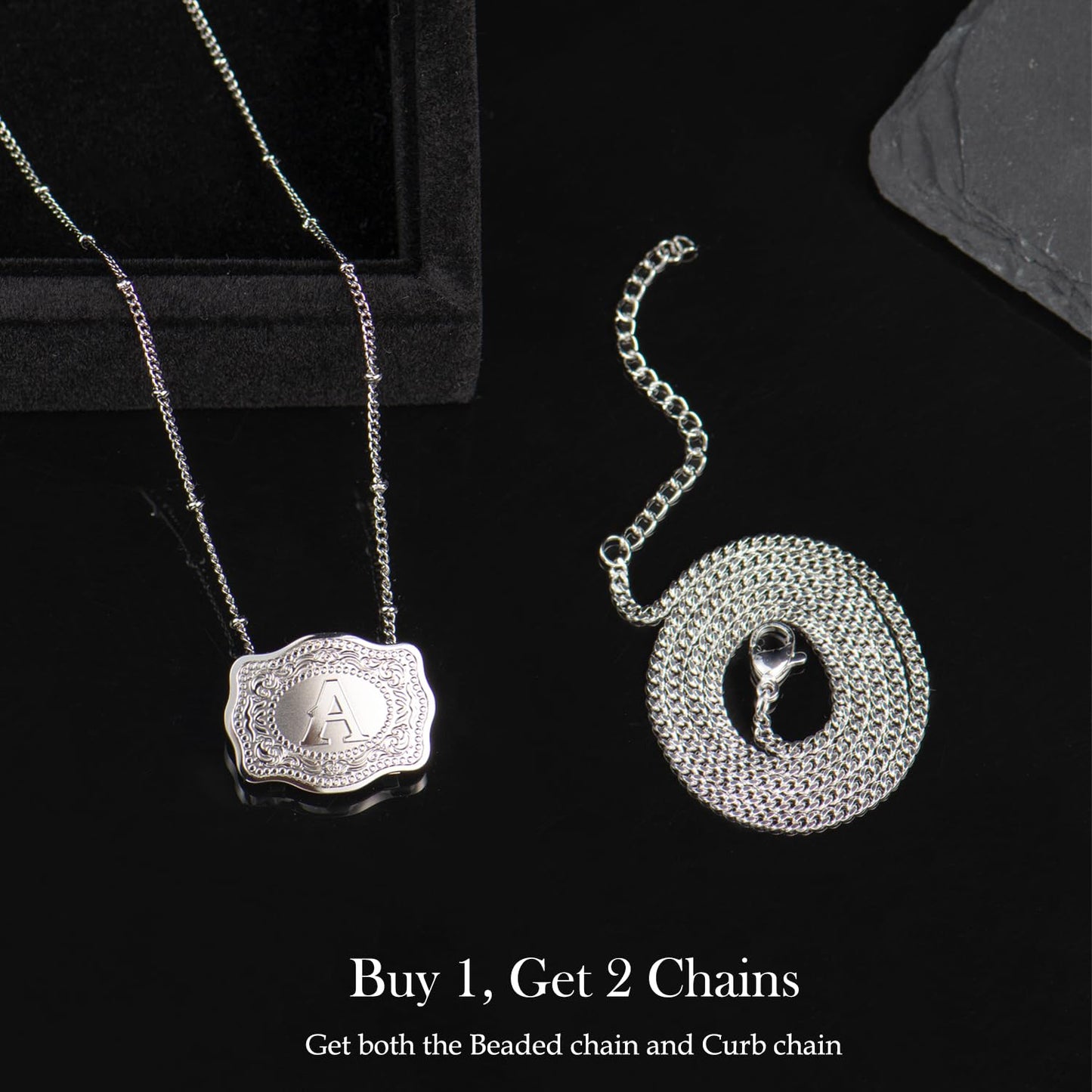 Norvo | Delikat Beltespenne Bokstav Initial Halskjeder