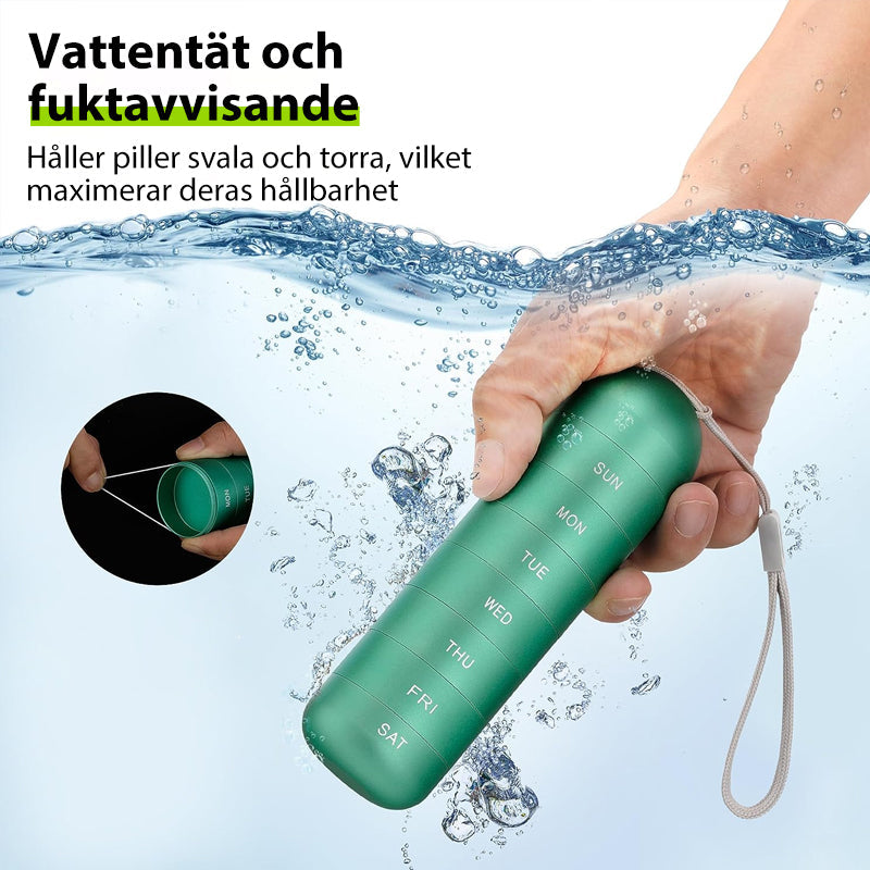 Norvo | 7-dagers bærbar pilleorganisator for reise