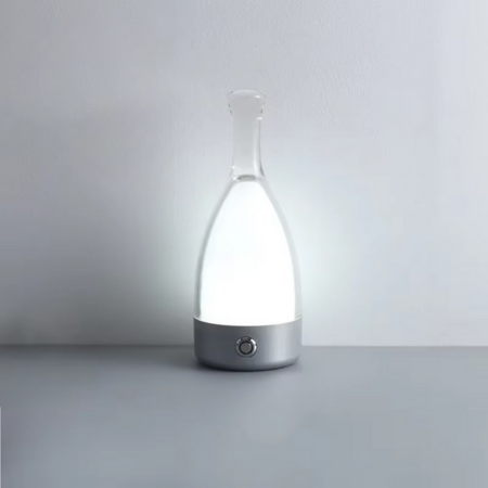Norvo | Vinflaske Skrivebord Lampe med Bluetooth Høyttaler – Oppladbar Moderne Kveldsbelysning