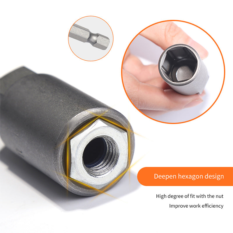 Norvo | Ekstra Dyp Hex Bit Socket Bolt Nut Driver Bit Sett