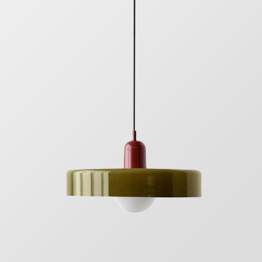 Norvo | Bauhaus Farget Glasspendellampe for Moderne Interiører