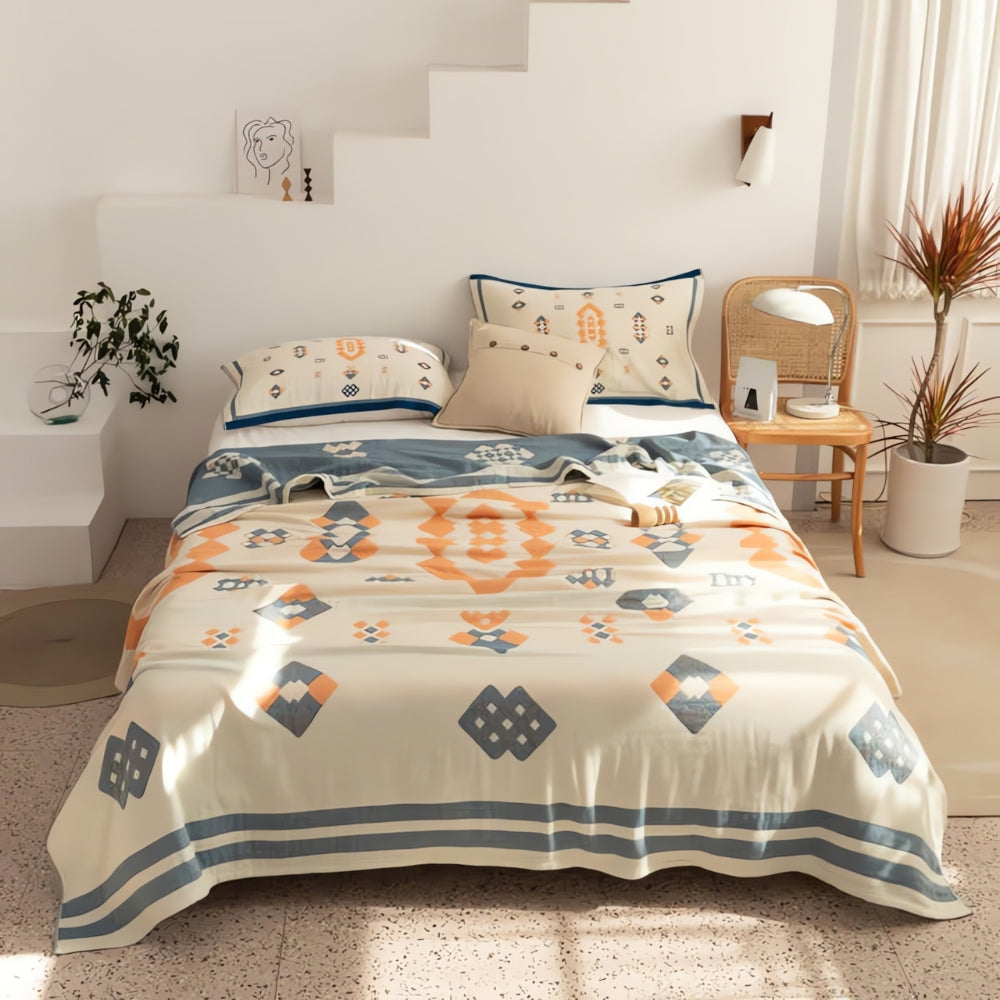 Norvo | Chevron Design Fire-lags Bomullspledd