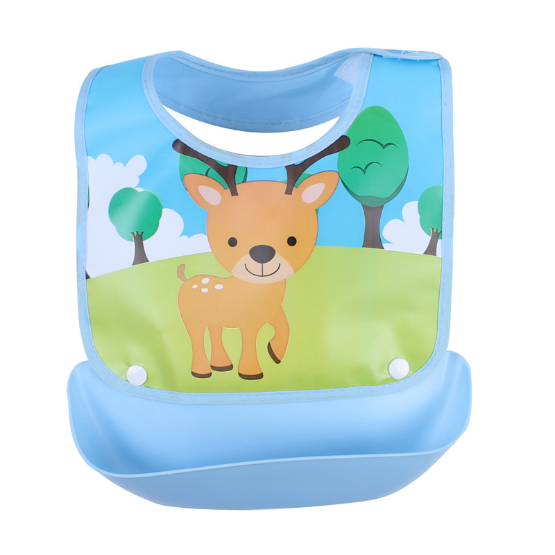 Norvo | Baby Smekke med Fangbrett – Vanntett, Fargerikt Design for Måltider