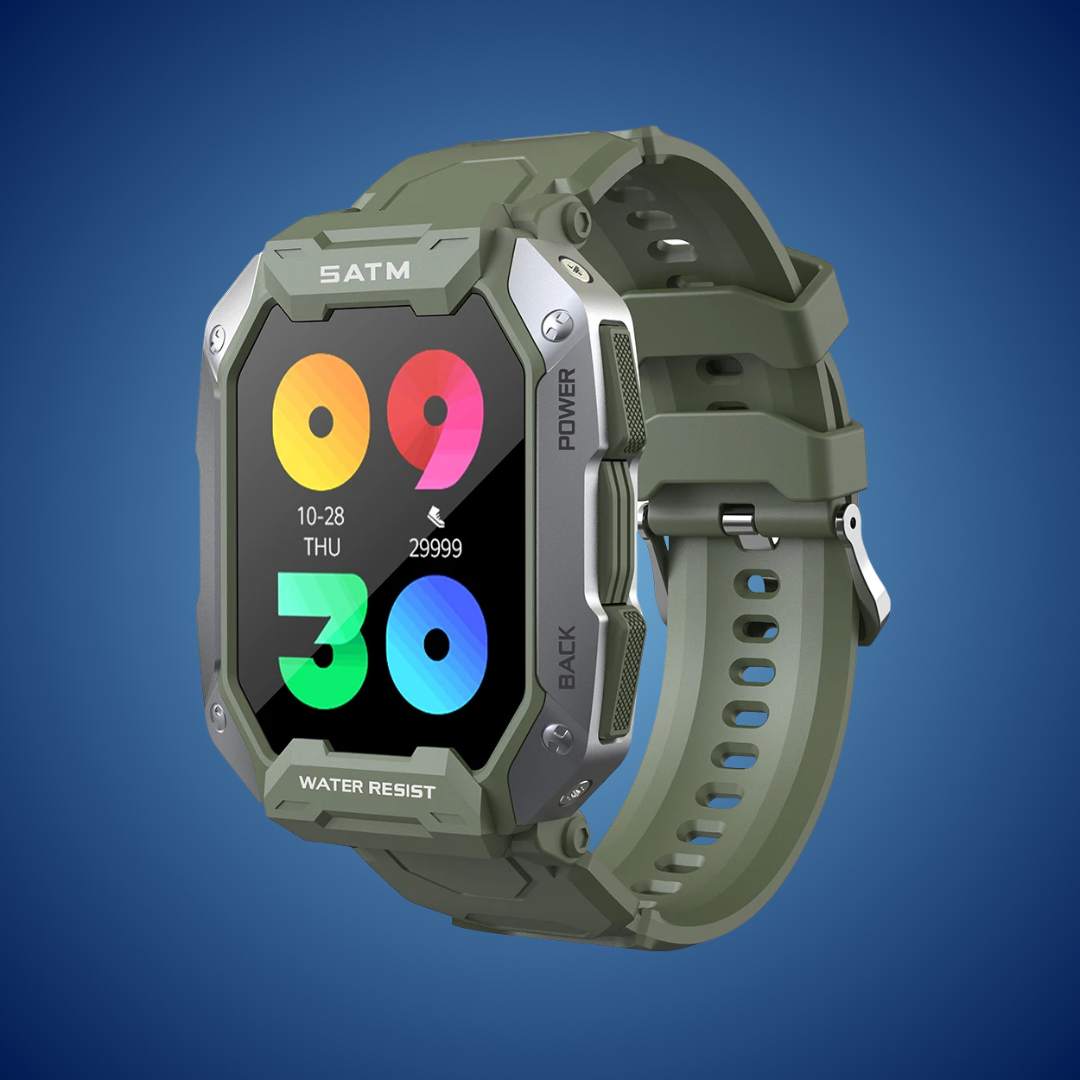 TactiX ARMY Series Smartwatch med militærdesign | Holdbar GPS - Fitness Tracker - for utendørs eventyr - militært personell og taktisk bruk Norvo