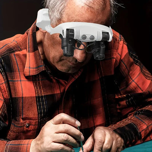 Norvo | Forstørrelsesglass med LED-lamper for doble øyne
