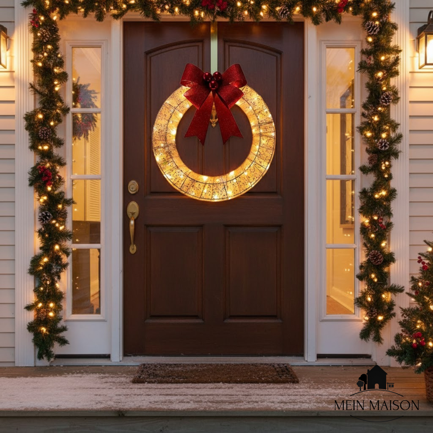 Norvo | Glorina Krans – Glitrende Julemagisk for Innendørs og Utendørs