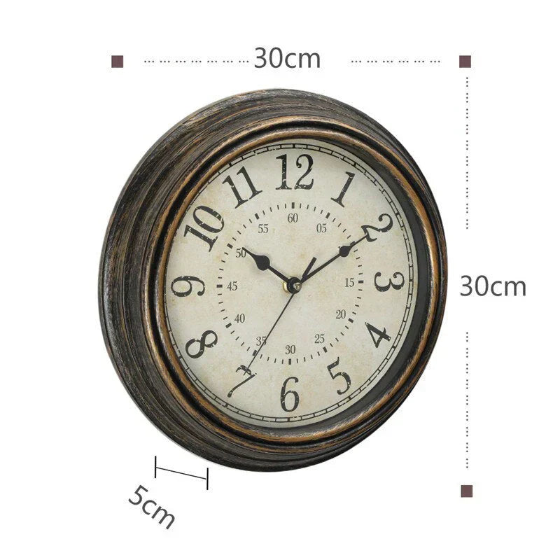 RusticCharm Vintage Veggklokke Norvo