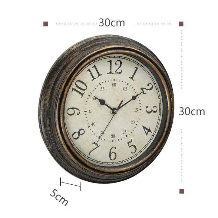 RusticCharm Vintage Veggklokke Norvo