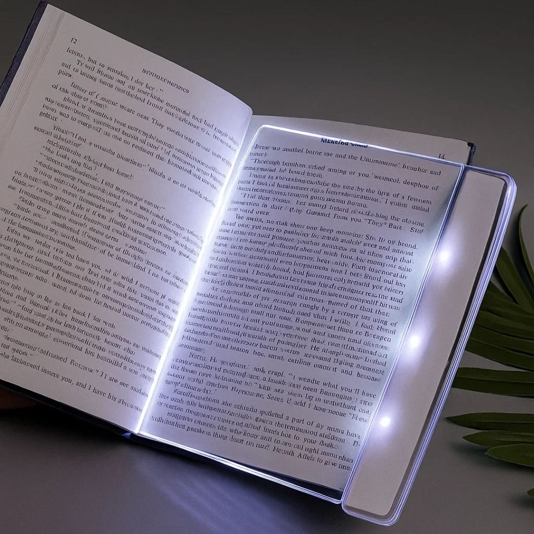 PageGlow | Flat LED Boklys – Blendingfritt Fullside Belysning – Slank Bærbar Design – Øyevennlig for Reisende & Sengetidslesere Norvo